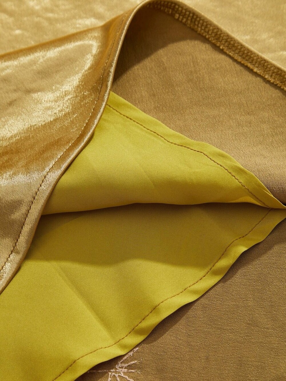 Olive Gold long Empire dresss